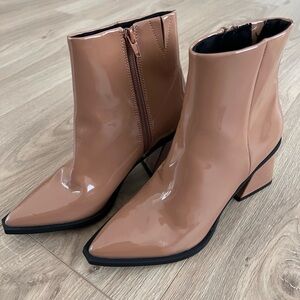 ✨NEW✨ BP Loren Vegan Patent Leather Pointy-Toe Ankle Dress Booties